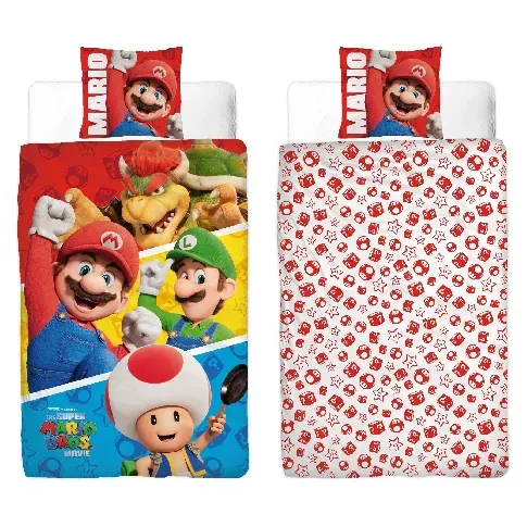 Bilde av best pris Bed Linen - Adult Size 140 x 200 cm - Super Mario (SMM003) - Baby og barn