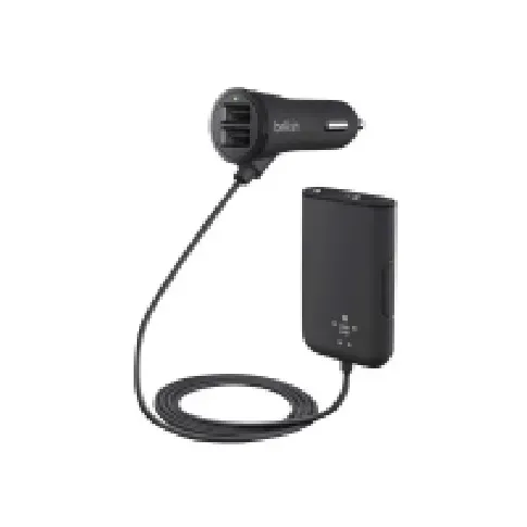 Bilde av best pris Belkin Road Rockstar - Bilstrømadapter - 36 watt - 7.2 A - 4 utgangskontakter (USB) - svart Tele & GPS - Batteri & Ladere - Billader