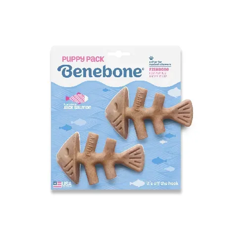 Bilde av best pris Benebone - Fishbone Puppy 2-Pack Mini 12cm - (81005421033) - Kjæledyr og utstyr