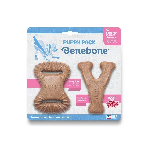 Bilde av best pris Benebone - Puppy 2-Pack Dental Chew/Wishbone 10cm - (85411100449) - Kjæledyr og utstyr