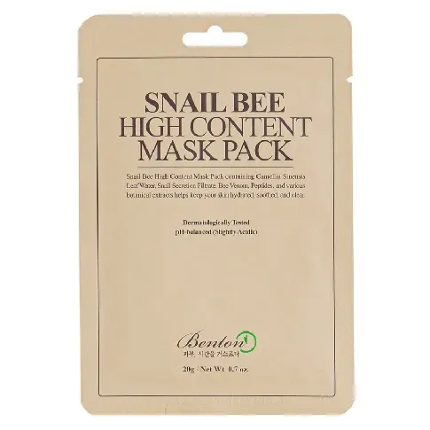 Bilde av best pris Benton Snail Bee High Content Mask 1pcs Hudpleie - Ansikt - Ansiktsmasker