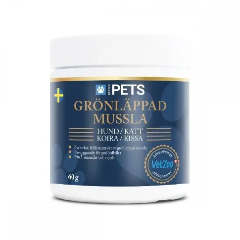 Bilde av best pris Better Pets Grønnleppemussling 60 g Hund - Hundehelse - Kosttilskudd