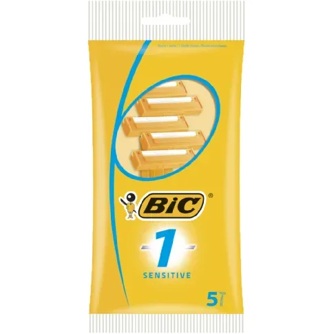 Bilde av best pris Bic BIC 1 Sensitive engangshøvler, 5 stk. Barberblad og barberhøvler,Personpleie,Barberblad og barberhøvler