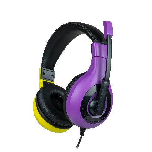 Bilde av best pris BigBen Interactive Stereo Gaming Headset V1 - Purple + Yellow (Switch) - Videospill og konsoller