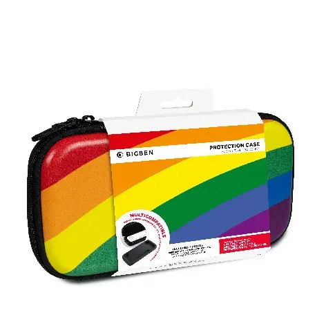 Bilde av best pris BigBen Interactive Travel Case Large - Rainbow (Switch) - Videospill og konsoller