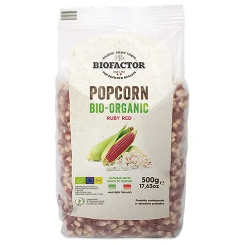 Bilde av best pris Biofactor Økologisk popcorn 500g, røde Popkorn