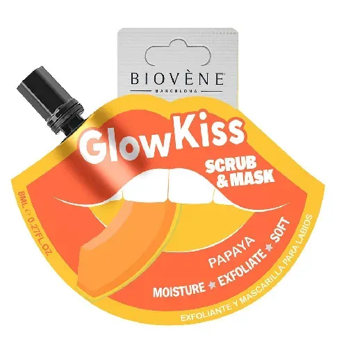 Bilde av best pris Biovène Glow Kiss Papaya Lip Scrub & Mask 8ml Hudpleie - Ansikt - Lepper