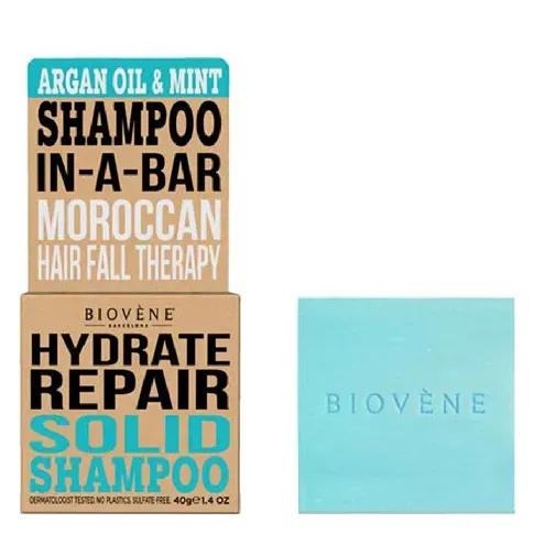 Bilde av best pris Biovène Hair Care Shampoo Bar Hydrate Repair Argan Oil & Mint 40g Hårpleie - Shampoo