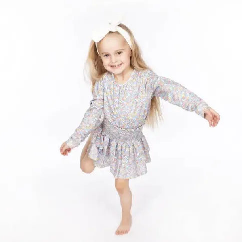 Bilde av best pris Blå Blomstrete Vilje &amp; Ve Emma Genser - Babyklær