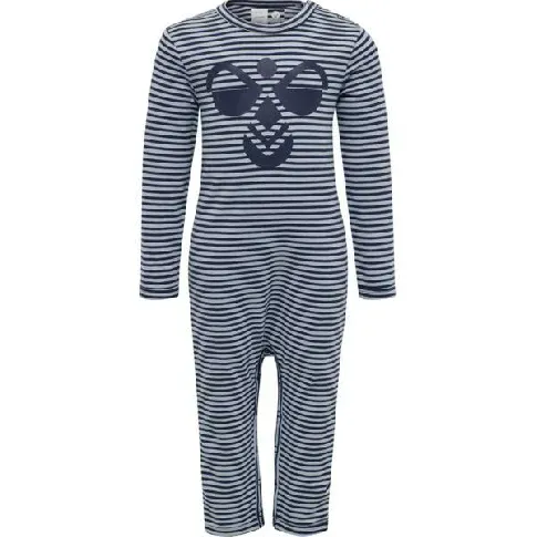 Bilde av best pris Blå Stripete Hummel Loui Jumpsuit - Babyklær
