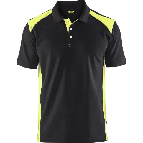 Bilde av best pris Blåkläder poloskjorte 33241050, sort/gul, størrelse XS Backuptype - Værktøj