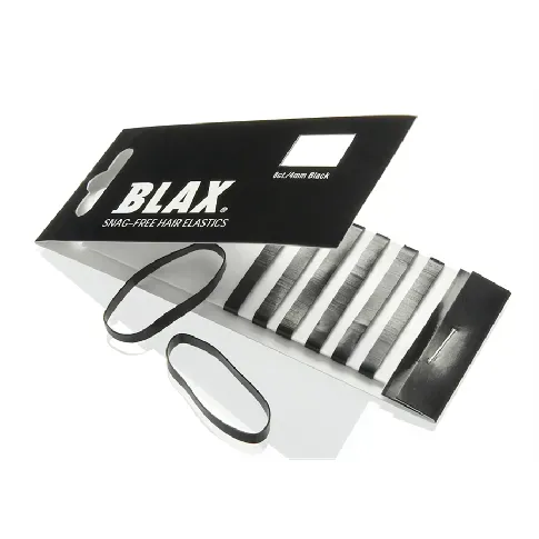 Bilde av best pris Blax Snag Free Hair Elastics Black 8pcs Hårpleie - Hårpynt og tilbehør - Tilbehør