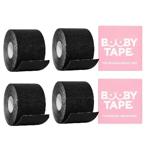 Bilde av best pris Booby Tape - 4 x Black - Skjønnhet