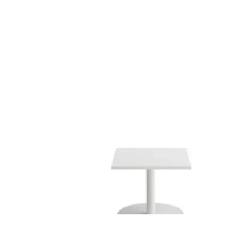 Bilde av best pris Bord Cirkum, 600x600mm, højde 500 mm, birk laminat med alugråt stel Kontorbord
