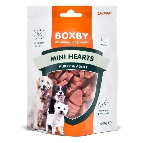 Bilde av best pris Boxby Puppy Mini Hjerter 100 g Valp - Godbit til valp