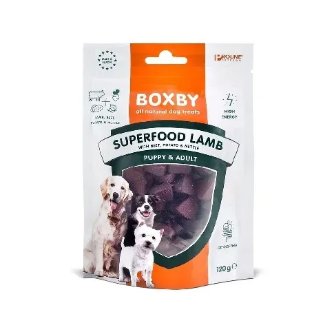 Bilde av best pris Boxby Superfood Lam, Bete & Nesle 120 g Hund - Hundegodteri - Godbiter til hund