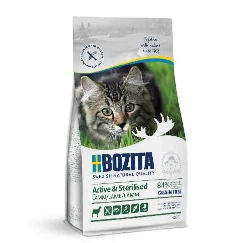 Bilde av best pris Bozita Active & Sterilised Grain free Lamb (400 g) Katt - Kattemat - Spesialfôr - Kattemat for sterilisert katt