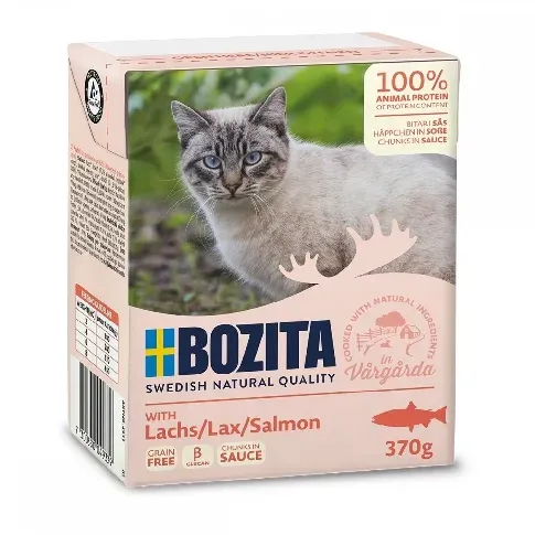 Bilde av best pris Bozita Biter i Saus Lax 370 g Katt - Kattemat - Våtfôr