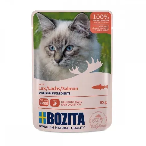 Bilde av best pris Bozita salmon in jelly 85 g Katt - Kattemat - Våtfôr