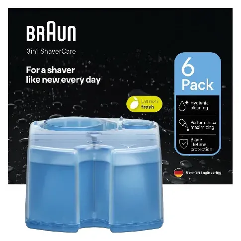 Bilde av best pris Braun 3-i-1 ShaverCare Refill Cartridges 6pcs Mann - Barbering - Barberingsverktøy