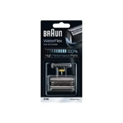 Bilde av best pris Braun 51B - Reservefolie og -skjærer - for barbermaskin - svart - for Braun WaterFlex WF2s Hårpleie - Skjegg/hårtrimmer - Blader for barberhøvler