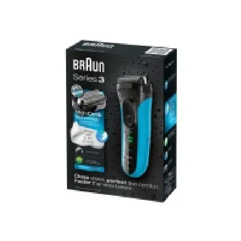 Bilde av best pris Braun Series 3 3040s - Barbermaskin - trådløs - blå Hårpleie - Skjegg/hårtrimmer - Barbermaskiner