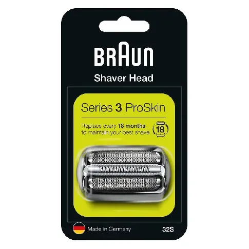 Bilde av best pris Braun Shaver Head Series 3 32S Mann - Barbering - Skjeggtrimmer og barbermaskin