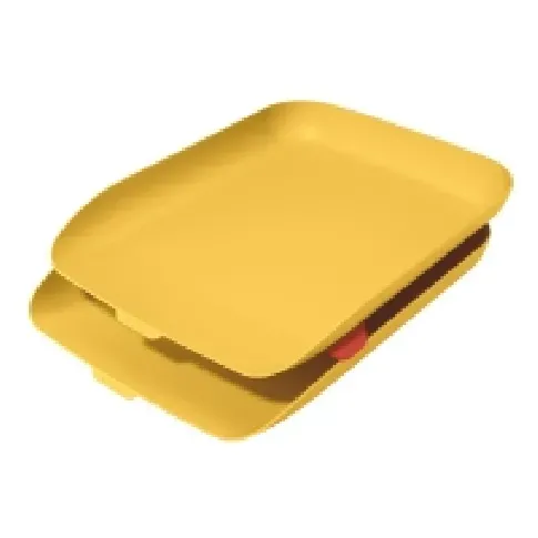 Bilde av best pris Brevbakkesæt Leitz Cosy gul med 2 stk. Arkivering - Brevsortering - Brevkurver
