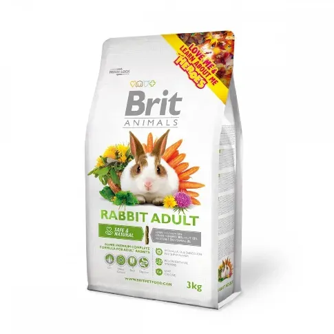 Bilde av best pris Brit Animals Kanin Adult (3 kg) Kanin - Kaninmat