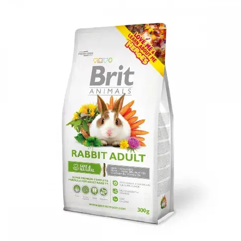 Bilde av best pris Brit Animals Kanin Adult (300 gram) Kanin - Kaninmat