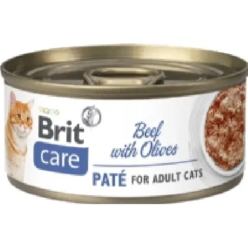 Bilde av best pris Brit Care Cat Beef Paté with Olives 70g - (24 pk/ps) Kjæledyr - Katt - Kattefôr