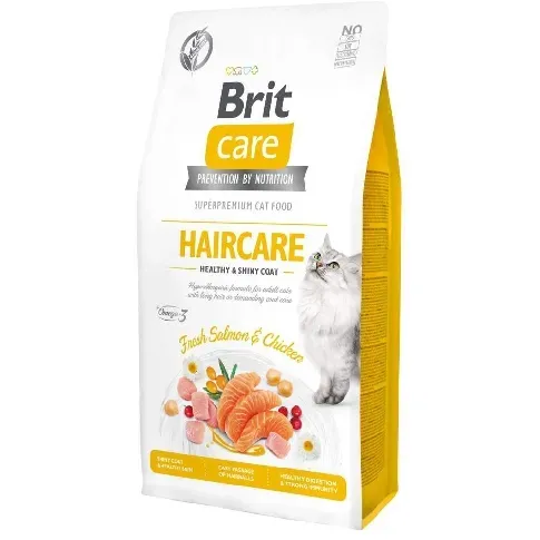 Bilde av best pris Brit Care Cat Grain Free Haircare Healthy & Shiny Coat (2 kg) Katt - Kattemat - Kornfri kattemat