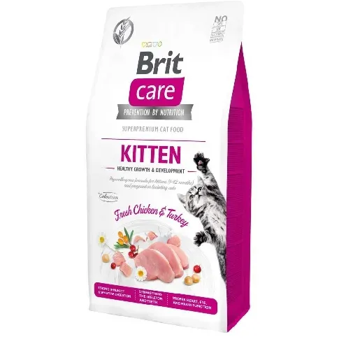 Bilde av best pris Brit Care Cat Grain Free Kitten Healthy Growth & Development (2 kg) Katt - Kattemat - Kornfri kattemat