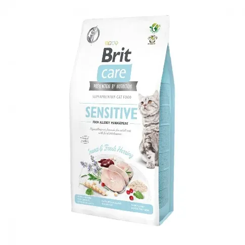 Bilde av best pris Brit Care Cat Grain Free Sensitive Insect & Fresh Herring (7 kg) Katt - Kattemat - Spesialfôr - Kattemat for følsom mage