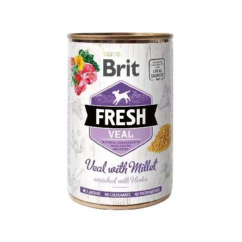Bilde av best pris Brit Fresh Cans Veal With Millet Hund - Hundemat - Våtfôr