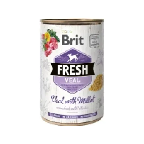 Bilde av best pris Brit Fresh Veal with Millet 400 g - (6 pk/ps) Kjæledyr - Hund - - Våt hundemat