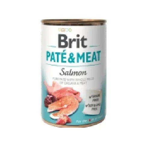 Bilde av best pris Brit Pate & Meat Salmon 400 g - (6 pk/ps) Kjæledyr - Hund - - Våt hundemat