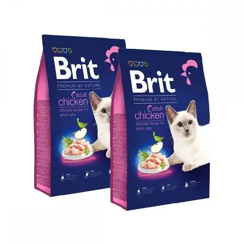 Bilde av best pris Brit Premium By Nature Cat Adult Chicken 2x8kg Katt - Kattemat - Tørrfôr
