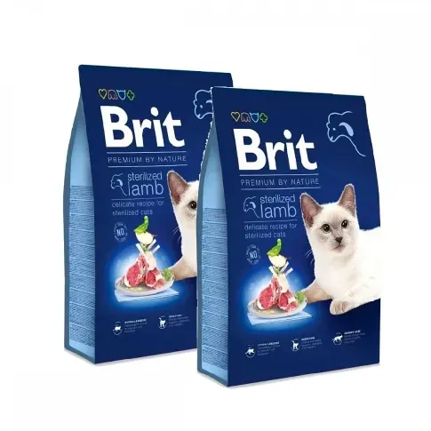 Bilde av best pris Brit Premium By Nature Cat Sterilized Lamb 2x8 kg Katt - Kattemat - Tørrfôr