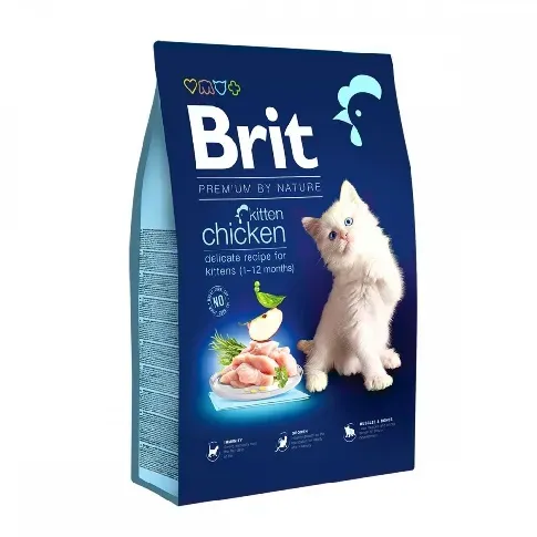 Bilde av best pris Brit Premium By Nature Kitten Chicken (8 kg) Katt - Kattemat - Tørrfôr