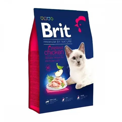 Bilde av best pris Brit Premium By Nature Sterilized Chicken (8 kg) Katt - Kattemat - Tørrfôr