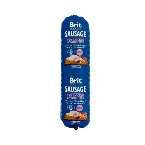 Bilde av best pris Brit Premium Kjøttpølsear Kylling & Hvit Fisk Hund - Hundemat - Våtfôr