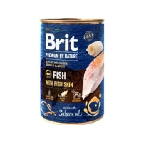 Bilde av best pris Brit Premium by Nature Fish with Fish Skin 400g - (6 pk/ps) Kjæledyr - Hund - - Våt hundemat