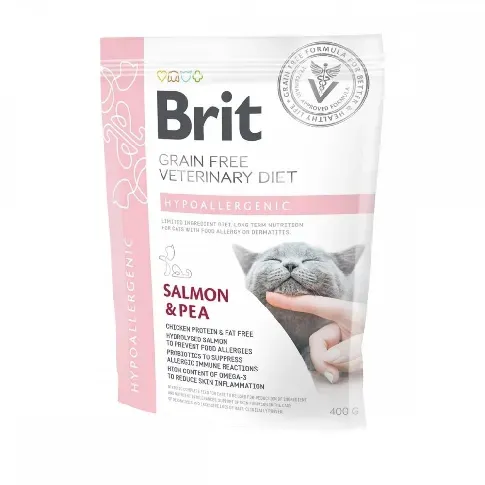 Bilde av best pris Brit Veterinary Diet Cat Grain Free Hypoallergenic (400 g) Veterinærfôr til katt - Fôrallergi