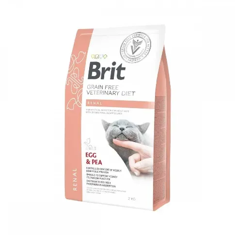 Bilde av best pris Brit Veterinary Diet Cat Grain Free Renal (2 kg) Veterinærfôr til katt - Nyresykdom