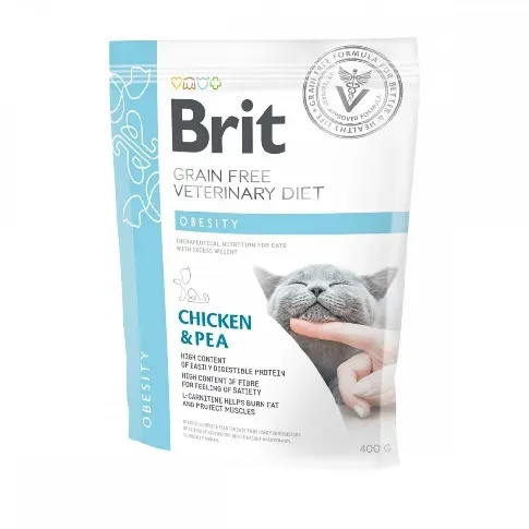 Bilde av best pris Brit Veterinary Diet Cat Obesity Grain Free (400 g) Veterinærfôr til katt - Overvekt