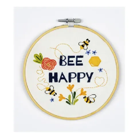Bilde av best pris Broderipakke Bilde Bee Happy Strikking, pynt, garn og strikkeoppskrifter