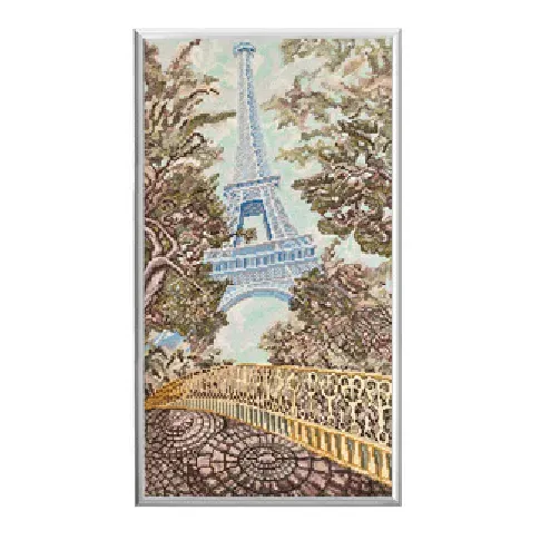 Bilde av best pris Broderipakke Bilde Eiffeltårnet Strikking, pynt, garn og strikkeoppskrifter