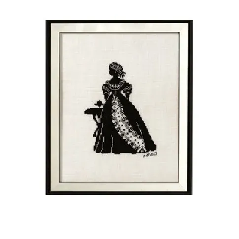 Bilde av best pris Broderipakke Bilde Silhuett 1860 Strikking, pynt, garn og strikkeoppskrifter