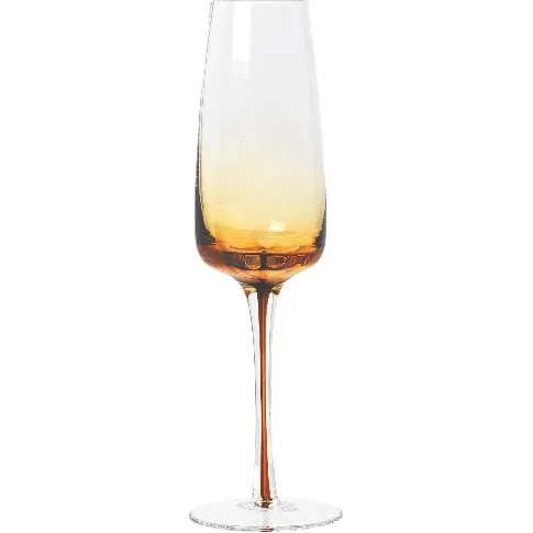 Bilde av best pris Broste Copenhagen 'Amber' Munnblåst champagneglass Champagneglass